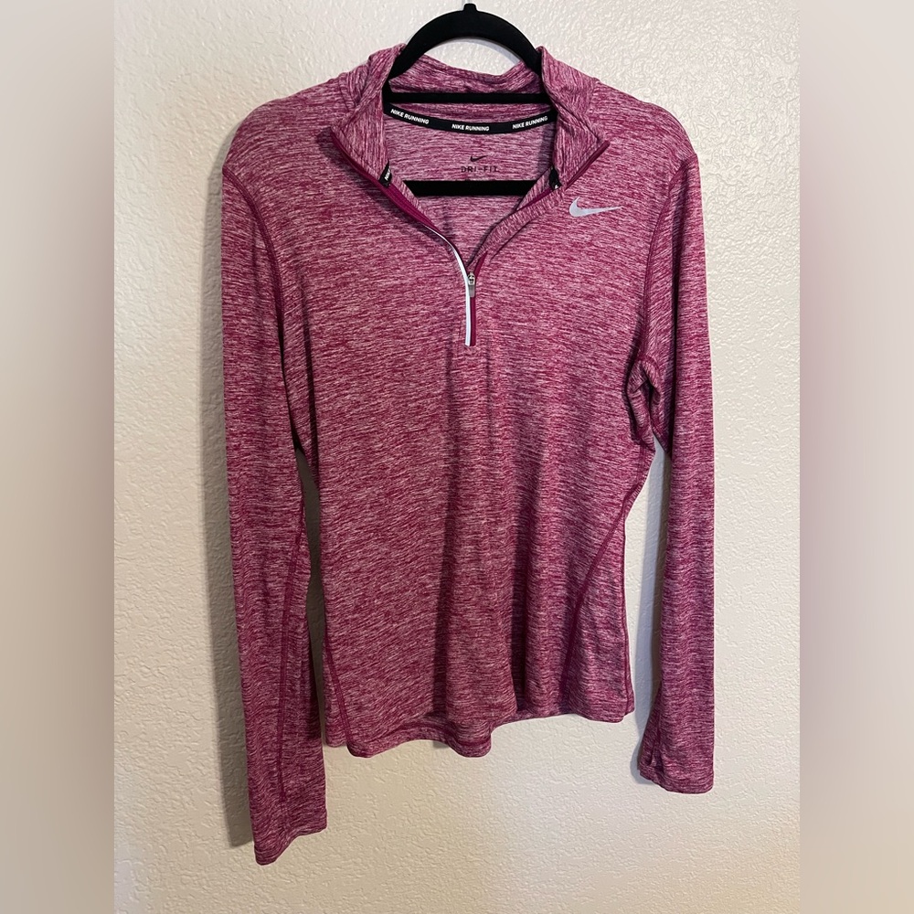 Nike Dri-FIT Pink Reflective Half Zip